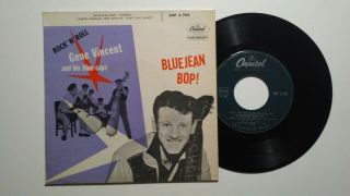 Gene Vincent & Blue Caps Bluejean Bop N°1 E.  P. ,  Ps Capitol Italy Rock 
