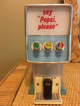 Rare Vintage Pepsi Cola Soda Fountain Dispenser Machine Transistor Radio