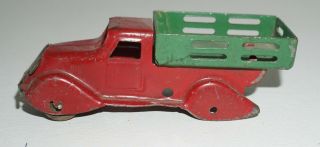 1930s Wyandotte Pressed Steel Stake Truck 4 Inches Long Aa70