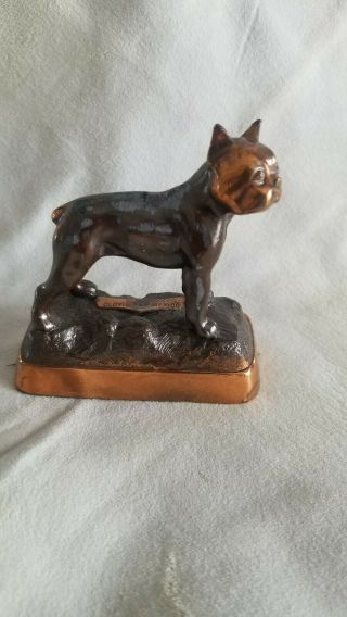Dodge - Vintage Metal Boston Terrier Dog Figurine – Souvenir