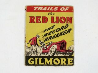 1935 Gilmore Red Lion Gasoline Map Of West Coast California Oregon Washington
