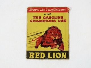 1935 Gilmore Red Lion Gasoline Map of West Coast California Oregon Washington 2