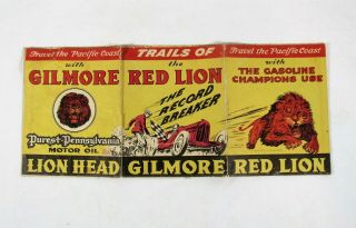 1935 Gilmore Red Lion Gasoline Map of West Coast California Oregon Washington 3