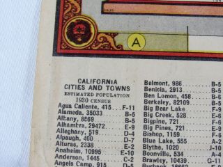 1935 Gilmore Red Lion Gasoline Map of West Coast California Oregon Washington 5