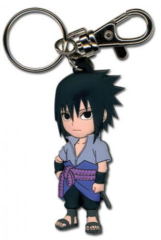 Legit Naruto Shippuden Authentic Pvc Keychain Sd Sasuke Uchiha 36696