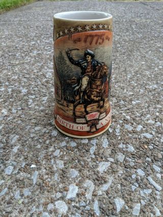Beer Stein Mug Miller High Life Birth Of A Nation 1st In Series 1855 - 1991