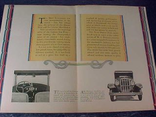 1928 DURANT FOUR Luxury AUTOMOBILE Illustrated ADVERTISING BROCHURE 2