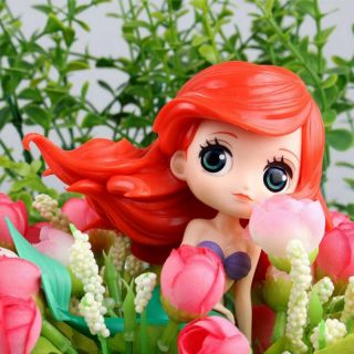 Q posket Characters girl Princess Little Mermaid PVC figure 5
