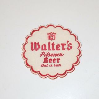 Walters Pilsener Beer Paper Coaster