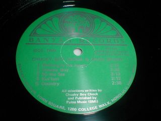 Chucky Boy Chock OAHU BRAND Private Hawaiian LP 1979 Modern Soul Folk Pop Boogie 5
