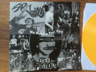 The Sex Pistols God Save The Queen 12” Yellow Vinyl Record Ltd Ed No2 /122