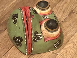 Frog Mask Bali Great for your Wall or your Face about 8 