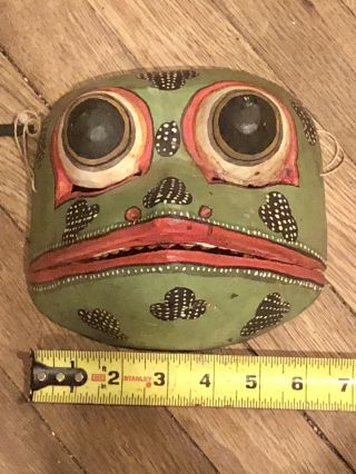 Frog Mask Bali Great for your Wall or your Face about 8 