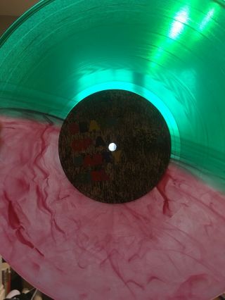 TV Girl - Death Of A Party Girl Green Pink Split Color Vinyl LP x/500 Limited 3