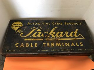 Vintage Packard Automotive Cable Terminals Tin Packard Motor Car Co,