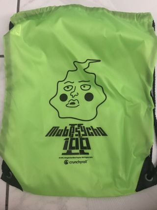 Anime Expo Ax 19 2019 Mob Psycho 100 Green Drawstring Bag