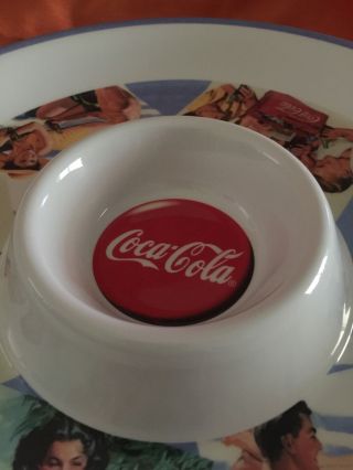 Coca Cola Collectible Melamine Chip And Dip Bowl 4