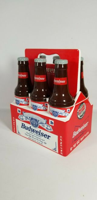 Budweiser 6 Pack Long Neck Bottles Cookie Jar By America 