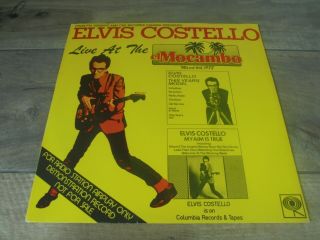 Elvis Costello - Live At The El Mocambo 1978 Canada Lp Cbs 1st Dj/promo Only