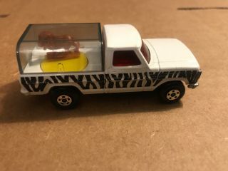 Matchbox Rolamatics Wild Life Truck No 57 Zebra Print Case 2