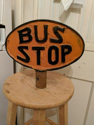 Antique Cast Iron Bus Stop From The Late Teen 