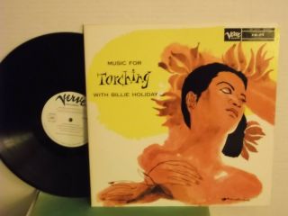 Billie Holiday,  Verve,  " Music For Torching ",  Japan,  Lp,  Mono,  White Label Promo,
