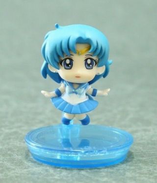 Sailor Moon Petit Chara Mercury Figure Authentic 2 " Megahouse Japan