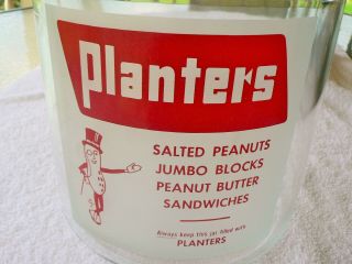 Vintage Planters Mr.  Peanut Store Counter Jar - Great