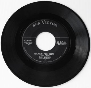 Rare No Dog / Dogless Elvis Presley Playing For Keeps / Too Much 47 - 6800