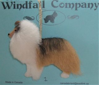 Sable Shetland Sheepdog Sheltie Dog Soft Plush Christmas Ornament 1 By Wc