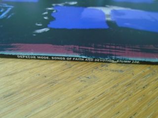 DEPECHE MODE SONGS OF FAITH AND DEVOTION UK VINYL LP STUMM106 1993 EX DMM PRESS 7