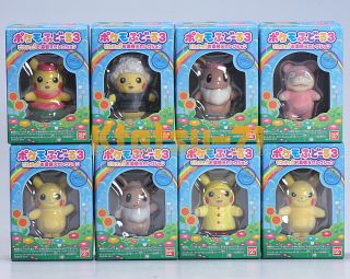 Pokemon Pokemofu - Doll 3 Flocking Pikachu Clothes Change Selection All Set Bandai