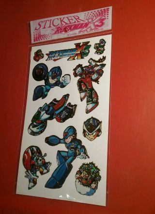 Vintage (1997) Rockman X3 Stickers Set Capcom Mega Man Rare 6