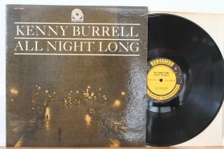 Kenny Burrell Lp “all Night Long” Prestige 7289 Mono Dg Rvg Promo