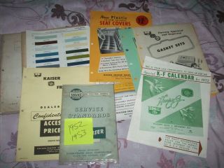 Misc Kaiser Frazer Promtional Items Advertising 1952/ 1953