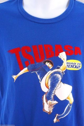 Rare Captain Tsubasa Road To 2002 Japanese Anime Football 30th Anniversary Shirt