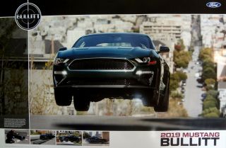 Bullitt 2019 Mustang Double Sided Posters & Shelby Gt 500 Dealer Sales Brochure