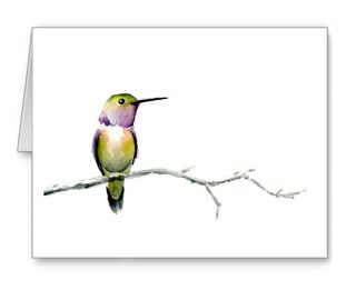 Hummingbird Note Cards With Envelopes