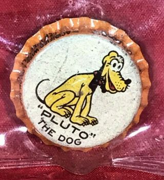 Pluto The Dog Orange Soda Bottle Cap; 1935; Walt Disney Productions; Cork