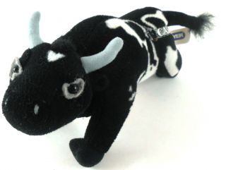 Cash Pbr Bull Breyer Stuffed Animal Pro Rodeo Black & White Brahma Bull