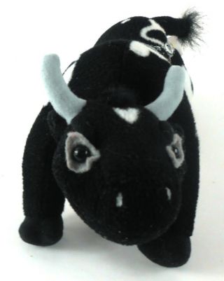 Cash PBR Bull Breyer Stuffed Animal Pro Rodeo Black & White Brahma Bull 3