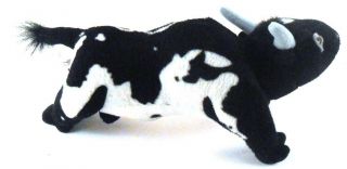 Cash PBR Bull Breyer Stuffed Animal Pro Rodeo Black & White Brahma Bull 5