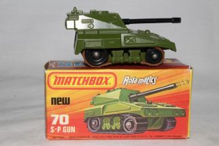 Matchbox Superfast 70 S - P Gun Military Army Tank,  Boxed