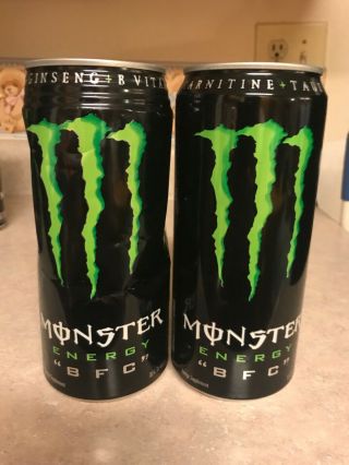 Rare Monster Energy Cans Both The Ribbed And Non Ribbed Bfc Cans