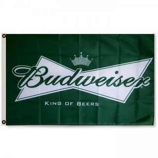 Budweiser Beer Promotion Advertising Banner Flag 3x5 Sign Tiki Wall Decor Bar