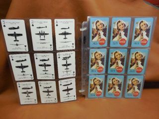 Coca Cola 1991 Aircraft Spotter Complete Deck Of Playing Cards Sun N Fun Wwii