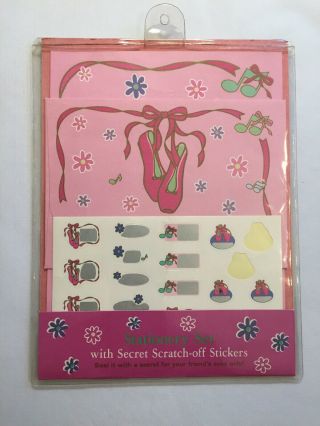 Vintage Sanrio 1995 Ballet Slippers Petite Plie Letter Set