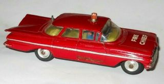 Vintage Corgi Toys 1959 Chevrolet Impala Fire Chief Car