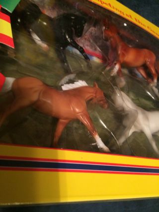 Breyer Stablemates Competing at the Games Four Horse Set playset 4