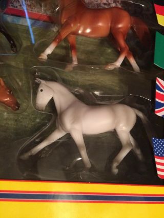 Breyer Stablemates Competing at the Games Four Horse Set playset 5